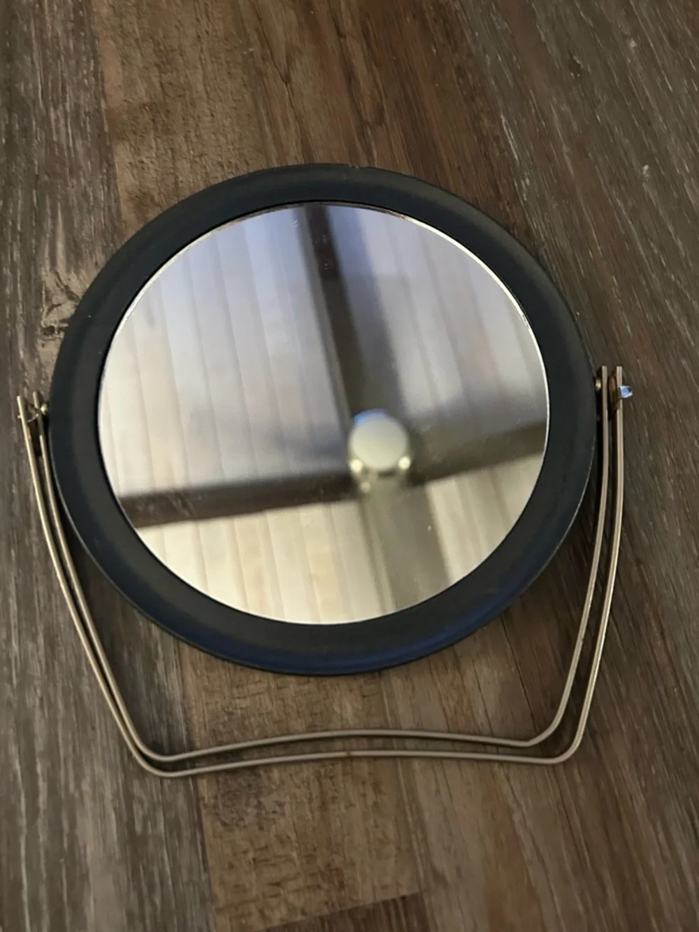 Vintage 2-Sided shaving Make-Up Mirror adjustable Stand magnifying